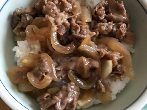 ケチャップ風味牛丼